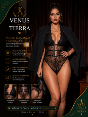Body Corsé Transparente con Encaje para Mujer