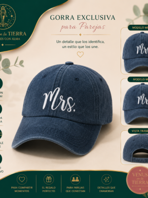 Set de 2 Gorras Bordadas para Parejas