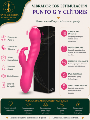 Vibrador Tipo Conejo de Doble Estimulación para Mujer